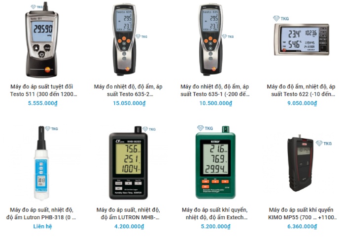 Các thiết bị đo áp suất khí quyển