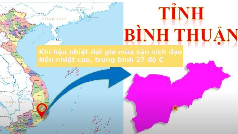 Đặc điểm khí hậu Bình Thuận có những thuận lợi và khó khăn gì?
