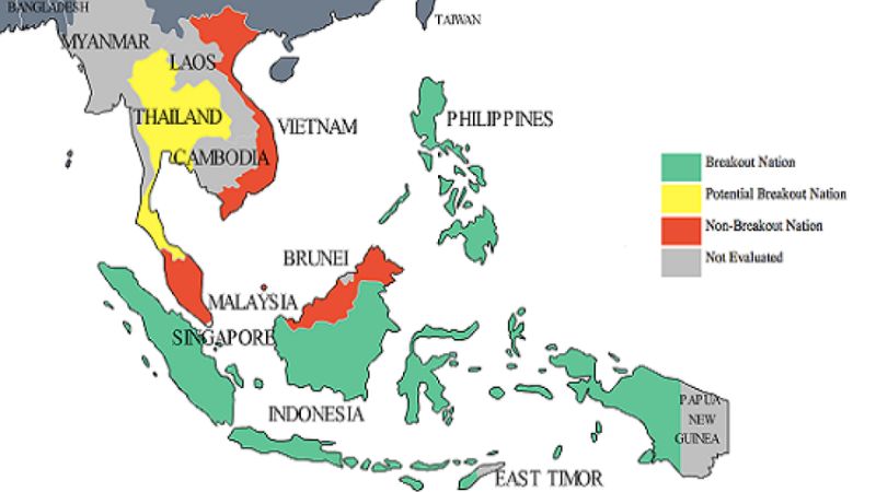 Vị trí địa lý Đông Nam Á